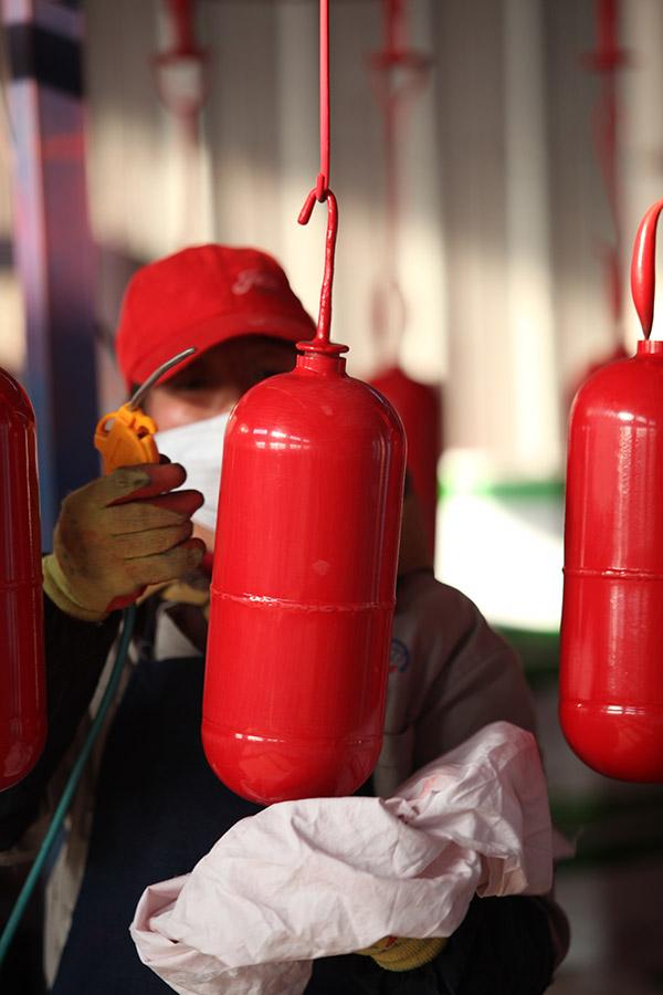 Direktverkauf der Fabrik 4kg BSI EN3 bescheinigte trockenen PulverFeuerl&ouml;scher 7